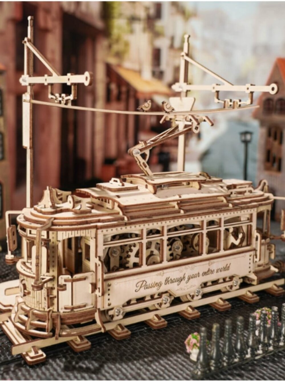 ROKR Classic City Tram 3D Wooden Puzzle LK801